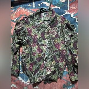 Floral women’s button down